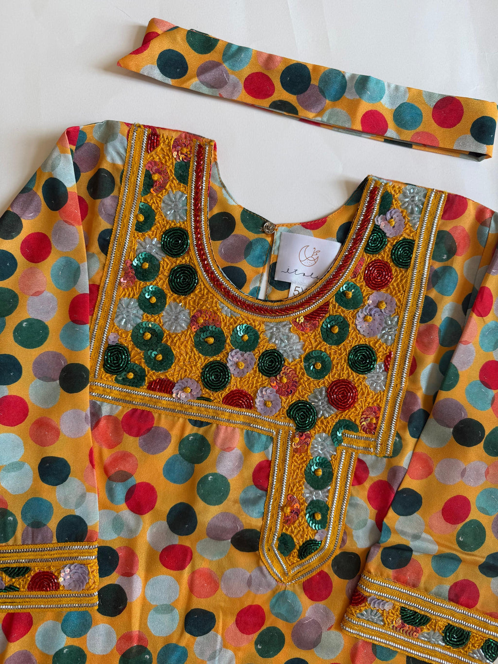 Colorful polka dots