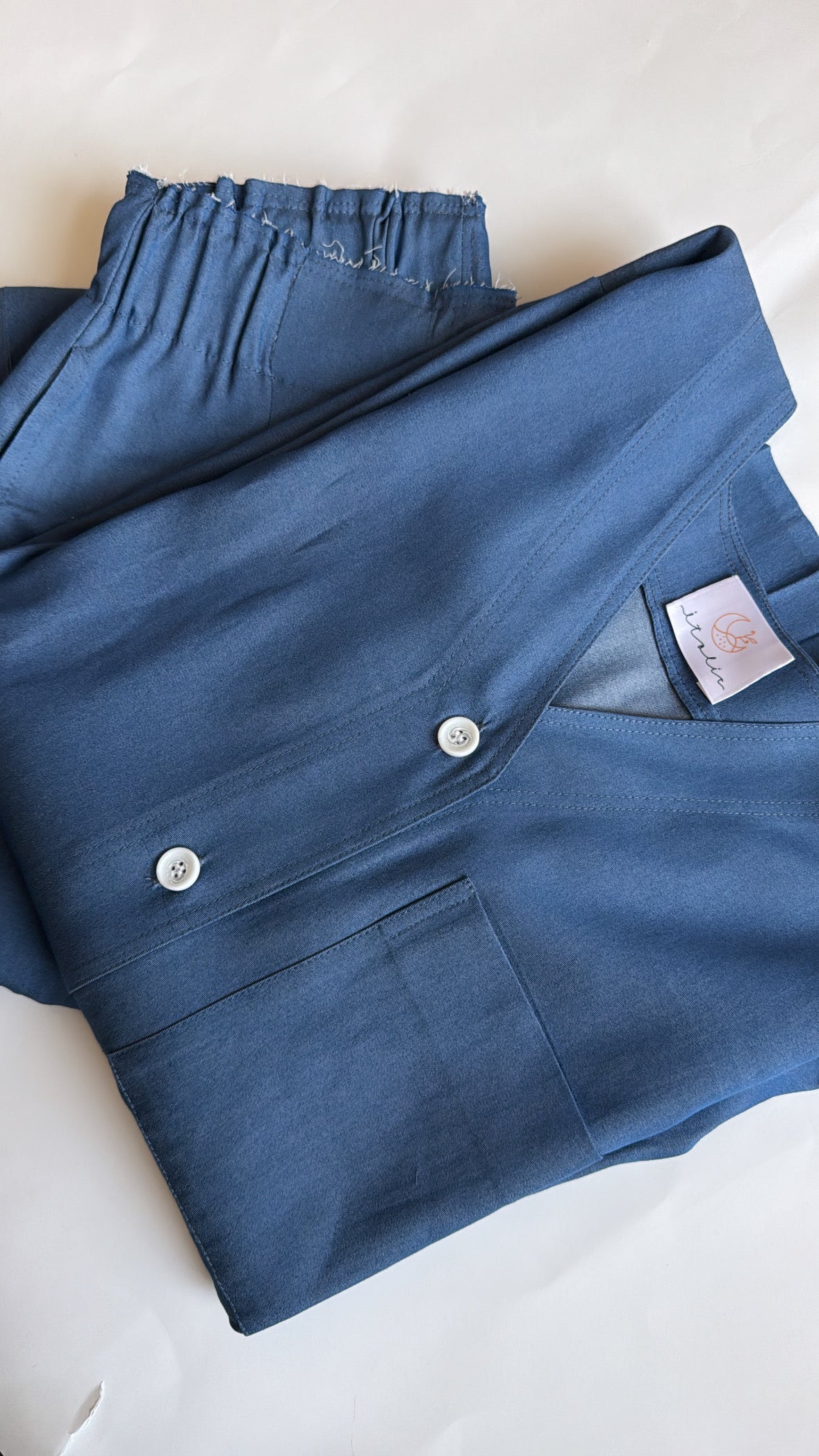 Denim linen set